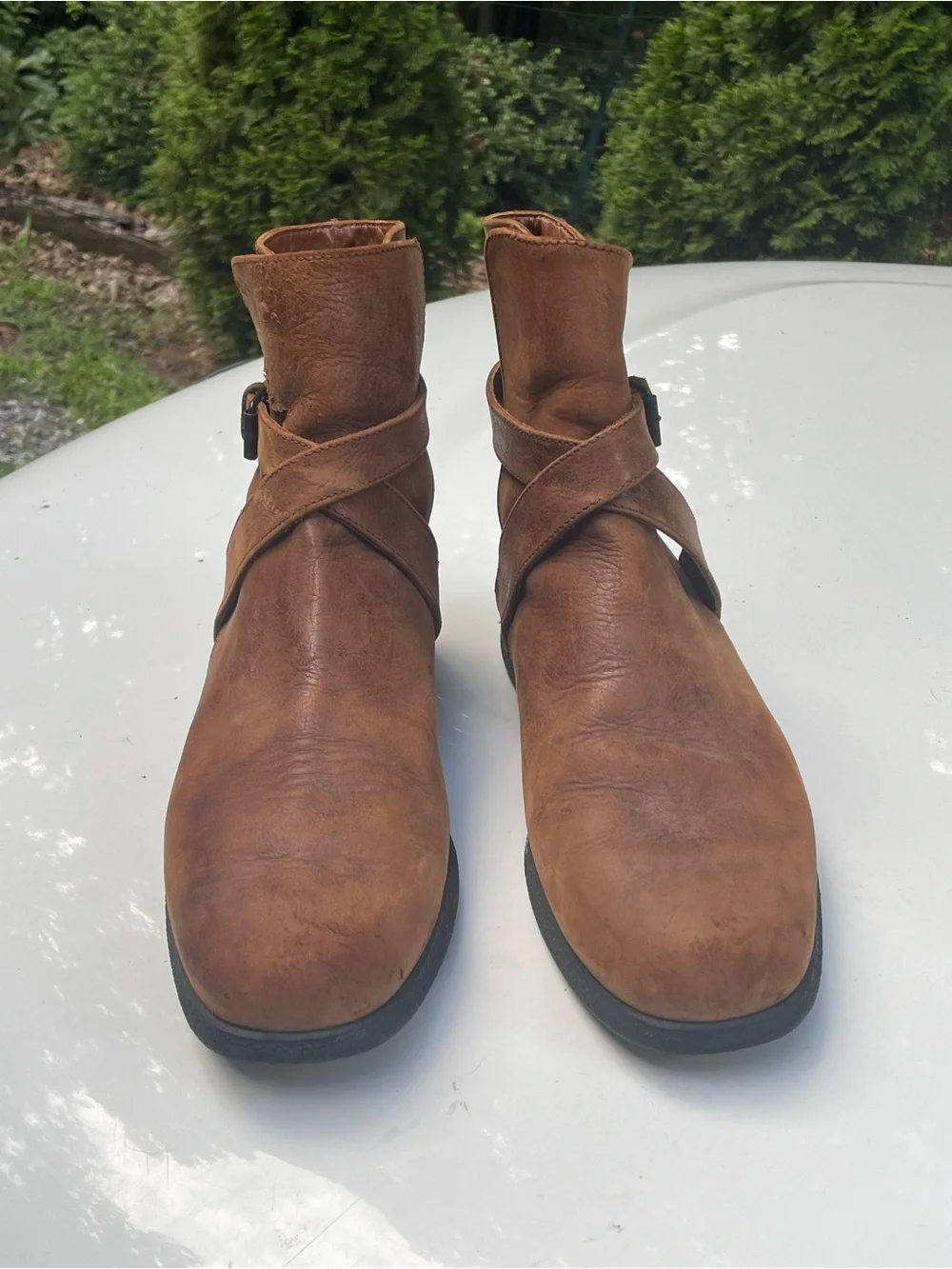 Tod’s Brown Leather Men’s Casual Boots Size 9.5